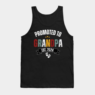 1st Time Grandpa EST 2024 New First Grandpa 2024 Tank Top